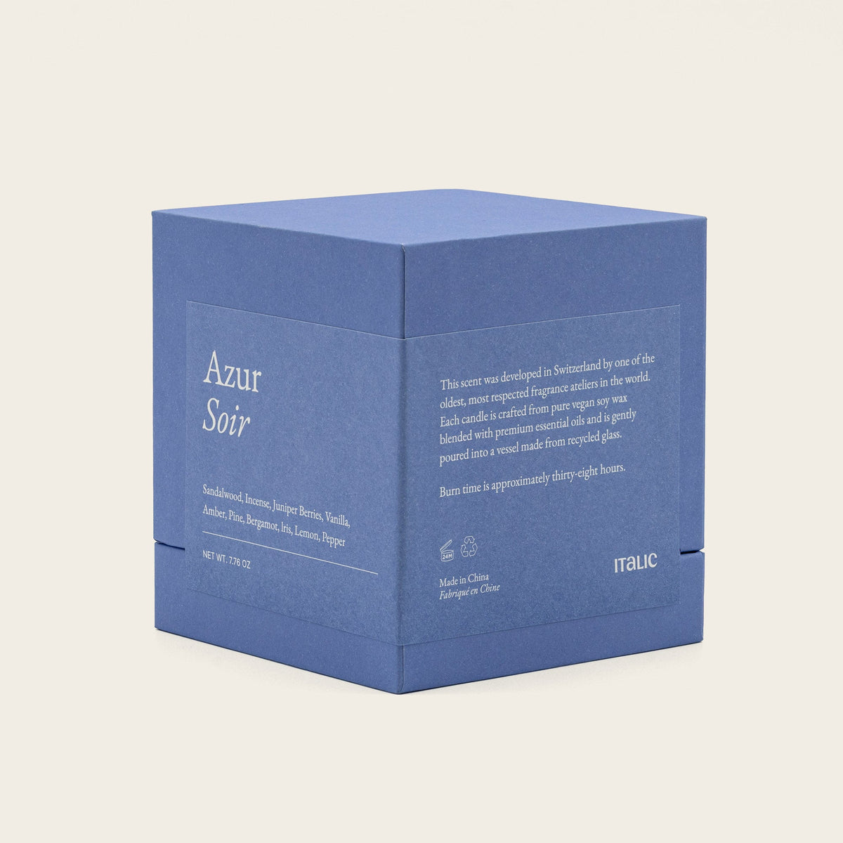 Noir Swiss Scented Glass Candle
